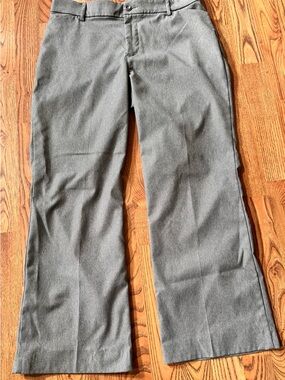 Lee Gray Dress Pants - Tailored Straight Wide Leg